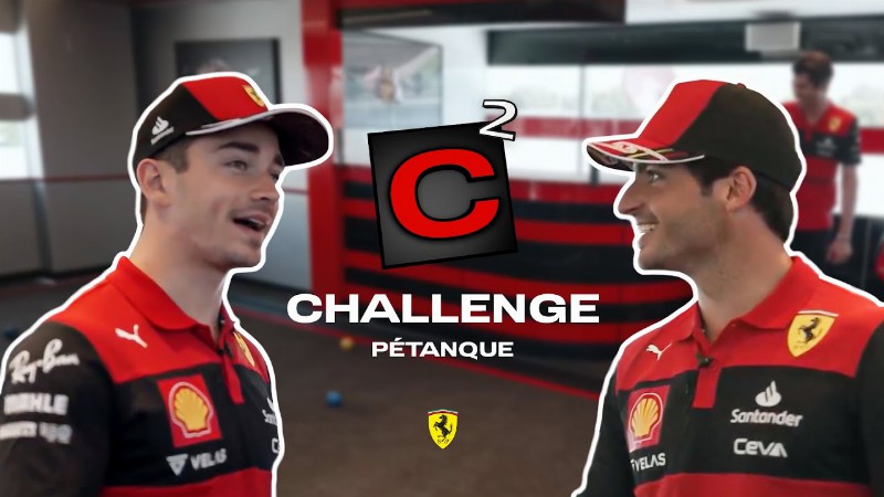 C² Challenge - Pétanque With Carlos Sainz Charles Leclerc And Antonio Giovinazzi