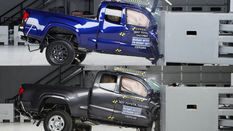 image 0 Crash Test Toyota 2022 Tacoma Vs 2021 Tacoma – Poor Results