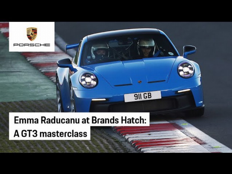 image 0 Emma Raducanu Gets Behind The Wheel Of The Porsche 911 Gt3