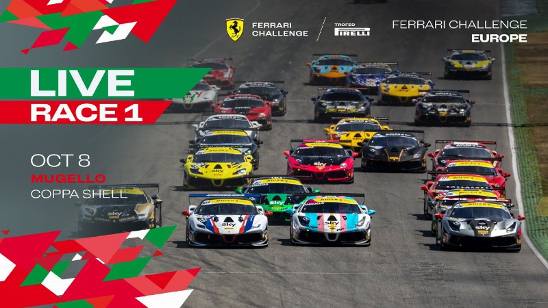 Ferrari Challenge Europe Coppa Shell - Mugello Race 1