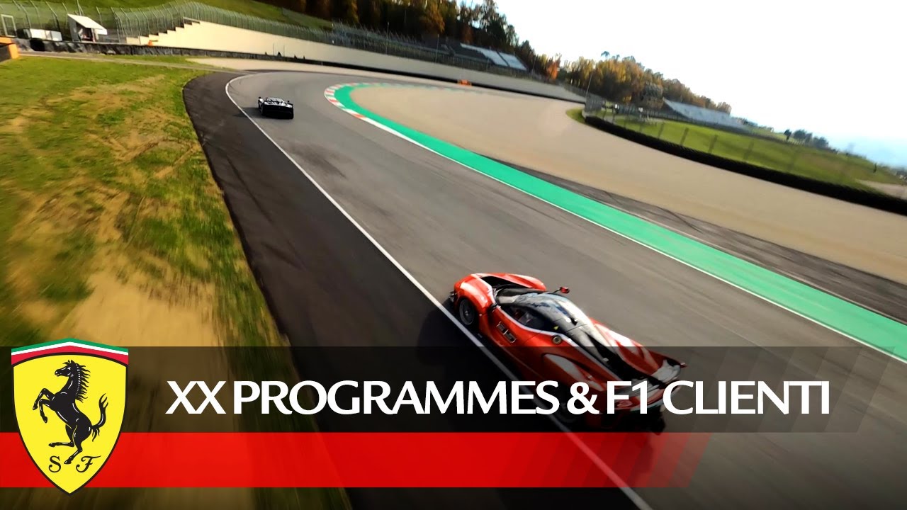 #ferrarifm21: Xx Programmes & F1 Clienti Cars At Mugello Circuit