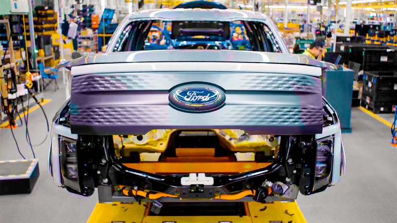 Ford F-150 Lightning Production – Electric Pickup Truck Factory