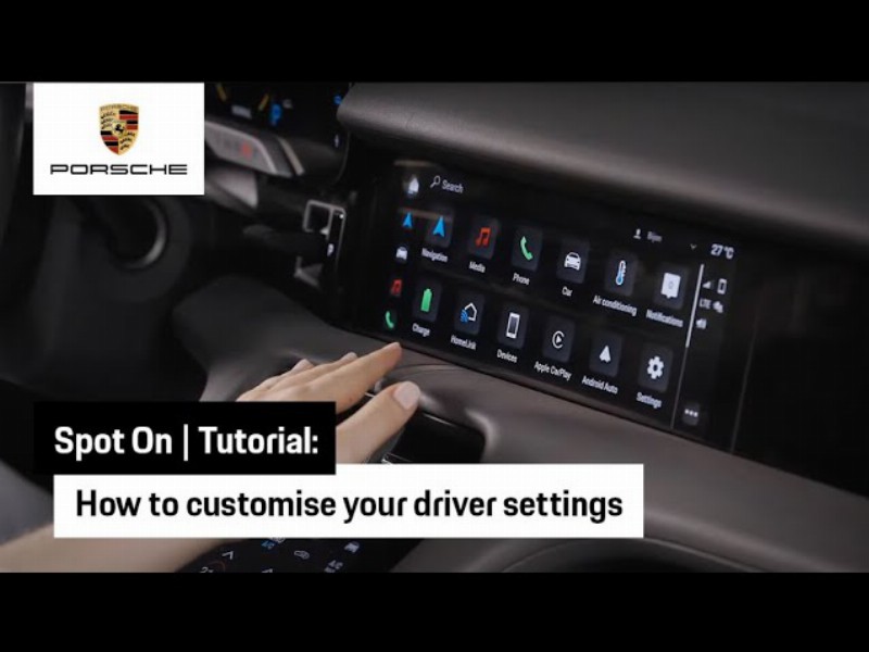 How To Customise Your Driver Settings In Your Taycan : Tutorial : Spot On