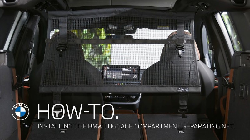 image 0 How-to.  Installing The Bmw Luggage Compartment Separating Net.