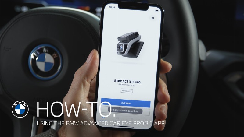 How-to. Using The Bmw Advanced Car Eye Pro 3.0 App.