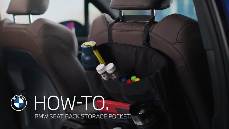 How-to. Using The Bmw Seat Back Storage Pocket.