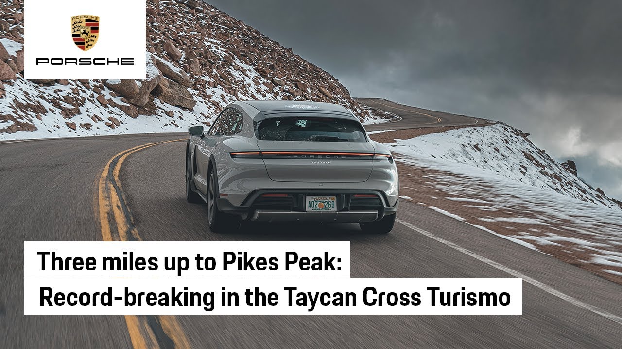 Journey To Pikes Peak: Guinness World Record Set In Taycan Cross Turismo