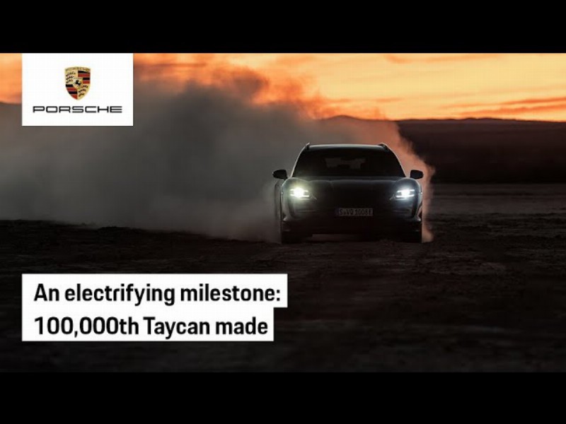 image 0 Meet The 100000th Electric Porsche Taycan