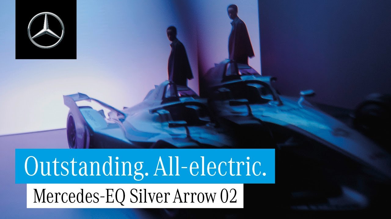 Outstanding. All-electric. Mercedes-eq Silver Arrow 02.