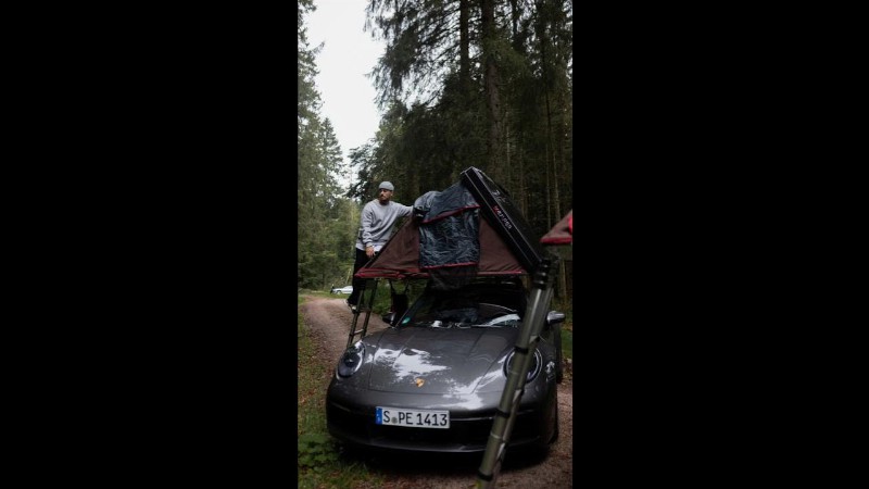 Porsche Roof Tent Experience: For The Fast And Curious #shorts