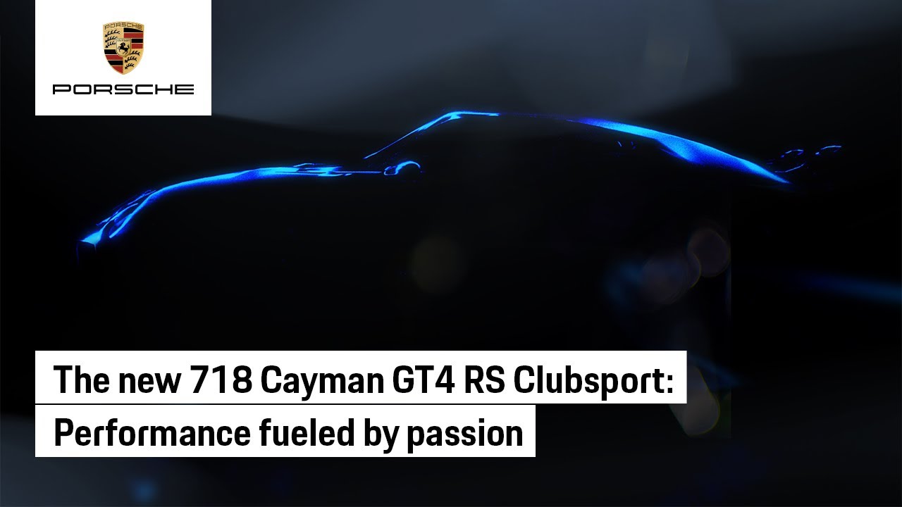 image 0 The New 718 Cayman Gt4 Rs Clubsport